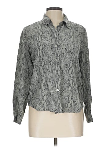Spenser Jeremy Long Sleeve Silk Top (view 1)