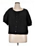 Everlane 100% Cotton Black Short Sleeve Blouse Size XL - photo 1