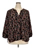 Gibson Black 3/4 Sleeve Blouse Size 2X - photo 1