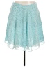 Express 100% Polyester Paisley Blue Formal Skirt Size 11 - photo 1