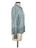 Alya Blue Long Sleeve Button-Down Shirt Size S - photo 4