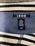 IZOD 100% Polyester Stripes Silver Pullover Sweater Size L - photo 7
