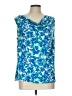 Covington Blue Sleeveless T-Shirt Size Lg Petite - photo 1