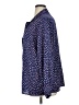 ASOS 100% Polyester Polka Dots Blue Long Sleeve Blouse Size 16 - photo 5