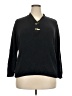 Karen Scott 100% Cotton Black Pullover Sweater Size 2X - photo 1