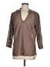 Dockers Brown 3/4 Sleeve Blouse Size M - photo 1