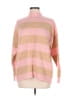 Sanctuary Stripes Pink Turtleneck Sweater Size M - photo 1