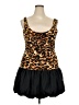 MadRag Animal Print Black Cocktail Dress Size 2X - photo 1