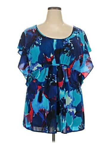 Daisy Fuentes Short Sleeve Blouse (view 1)