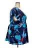 Daisy Fuentes Blue Short Sleeve Blouse Size 3X - photo 4