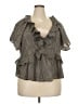 Old Navy Brown Short Sleeve Blouse Size 2X - photo 1