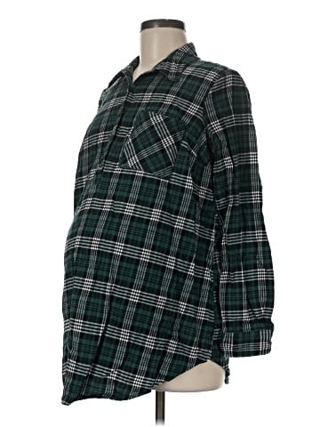 Isabel Maternity 3/4 Sleeve Button-Down Shirt (view 1)