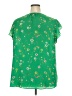 Carolina Belle 100% Polyester Green Short Sleeve Blouse Size 3X - photo 2
