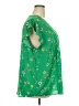 Carolina Belle 100% Polyester Green Short Sleeve Blouse Size 3X - photo 4