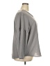 Lands' End 100% Polyester Gray 3/4 Sleeve Blouse Size 22W - photo 4