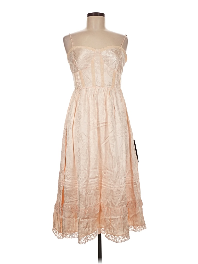 Lulus Cocktail Dress In Tan