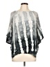 Studio West 100% Rayon Tie-dye Gray 3/4 Sleeve Blouse Size L - photo 1