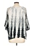 Studio West 100% Rayon Tie-dye Gray 3/4 Sleeve Blouse Size L - photo 2