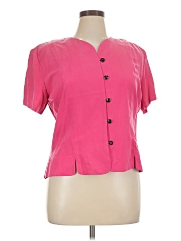 Christie & Jill Short Sleeve Silk Top (view 1)