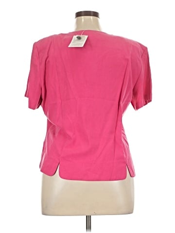 Christie & Jill Short Sleeve Silk Top (view 2)