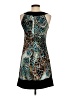 Volume One Animal Print Teal Cocktail Dress Size XS (estimated) - photo 2