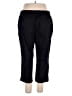 Lands' End 100% Polyester Solid Black Casual Pants Size 1X - photo 2