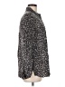 Express 100% Lyocell Print Black Long Sleeve Button-Down Shirt Size M - photo 4