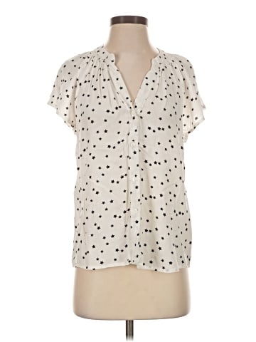 Aqua Short Sleeve Blouse (view 1)
