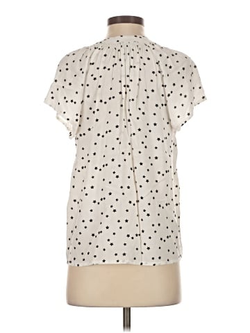 Aqua Short Sleeve Blouse (view 2)