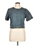 MICHAEL Michael Kors 100% Cotton Blue Short Sleeve Top Size L - photo 1
