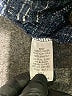 Glam 100% Polyester Tweed Blue Shorts Size S - photo 4
