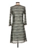 Papillon 100% Polyester Chevron-herringbone Gray Casual Dress Size L - photo 2