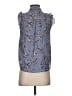 Papermoon Floral Blue Sleeveless Blouse Size XS - photo 2