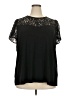 Perseption Concept Black Short Sleeve Blouse Size 3X - photo 1