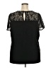 Perseption Concept Black Short Sleeve Blouse Size 3X - photo 2