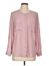 Apt. 9 100% Polyester Pink Long Sleeve Blouse Size L (petite) - photo 1