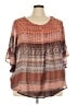 Style&Co 100% Polyester Orange 3/4 Sleeve Blouse Size 3X - photo 1
