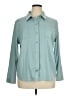 32 Degrees Solid Teal Long Sleeve Blouse Size XL - photo 1