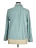 32 Degrees Solid Teal Long Sleeve Blouse Size XL - photo 2