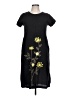 Mango Graphic Black Casual Dress Size 10 - photo 1
