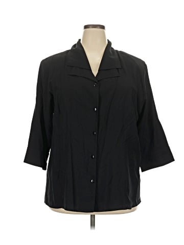 DressBarn 3/4 Sleeve Button-Down Shirt (view 1)