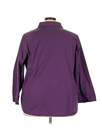 Riders by Lee 3/4 Sleeve Button-Down Shirt (view 2)