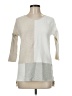 Project 100% Cotton Color Block Ivory Pullover Sweater Size M - photo 1