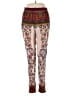 Free People Print Red Casual Pants Size M - photo 1