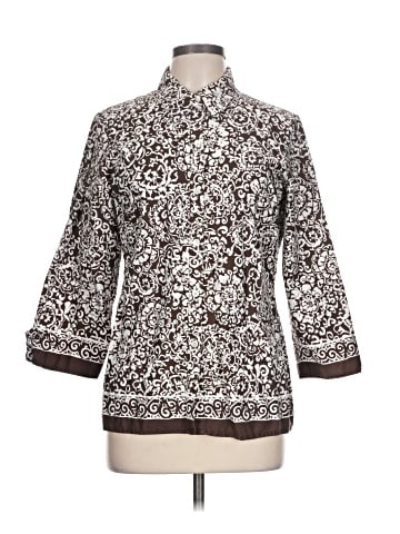 Liz & Co. 3/4 Sleeve Blouse (view 1)