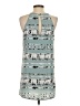 Tyche 100% Polyester Print Teal Casual Dress Size S - photo 2