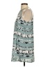 Tyche 100% Polyester Print Teal Casual Dress Size S - photo 5
