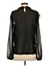 Esley 100% Polyester Black Long Sleeve Blouse Size S - photo 2