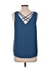 Mine 100% Polyester Blue Sleeveless Blouse Size L - photo 2