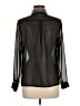 Pinky 100% Polyester Metallic Black Long Sleeve Blouse Size M - photo 2